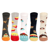 Supersox Funky Women Crew Length Compact Combed Cotton Socks Packs of 5