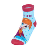 Supersox Disney Frozen Ankle Length Socks for Kids Pack of 5 (7-8 Years)