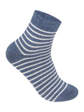 Supersox Men's Striped Combed Cotton Ankle Length Socks - Pack of 5