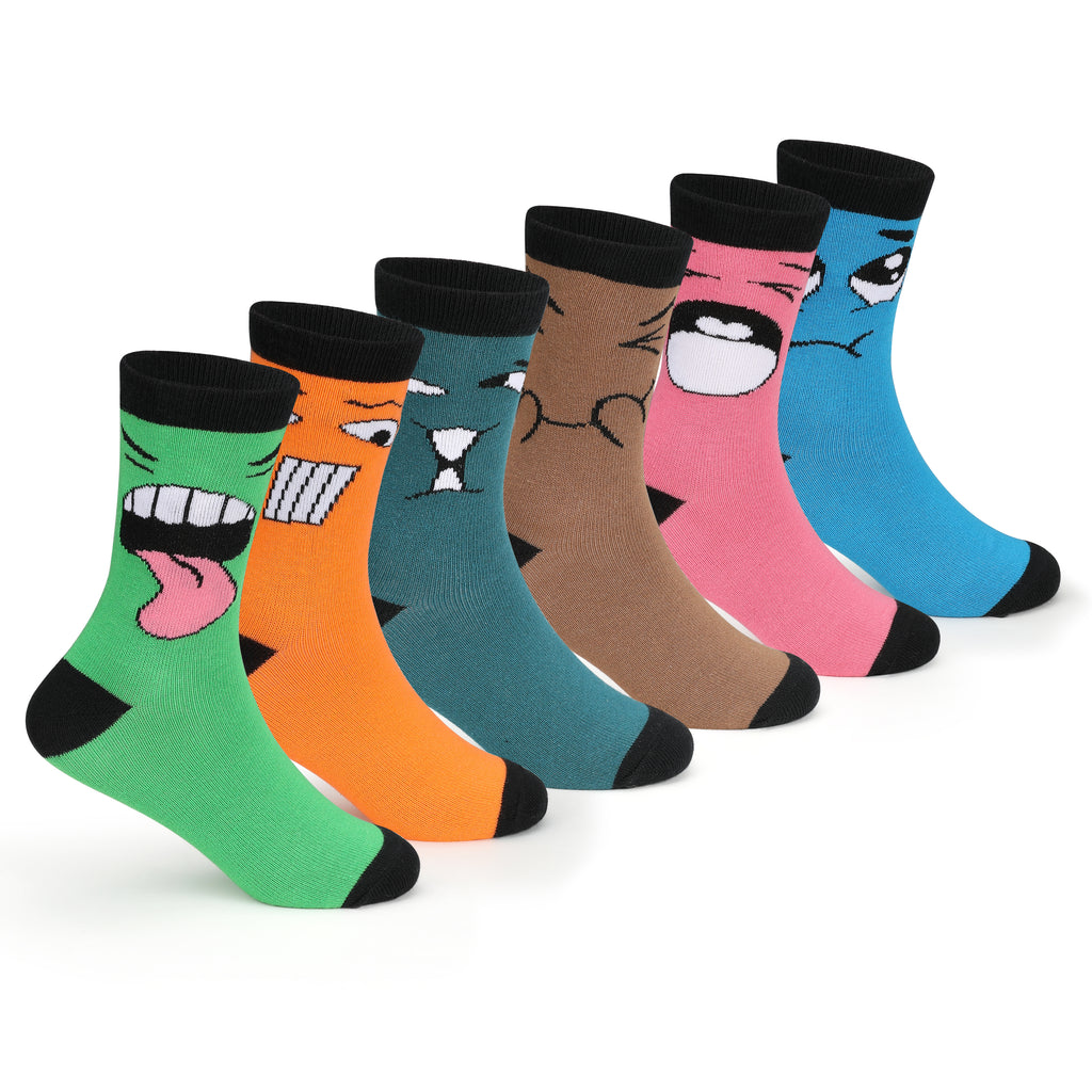 Supersox kids Boys Socks Ankle Length with Cute Funny Design Combed Co