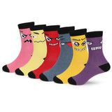 Supersox kids Boys Socks Ankle Length with Cute Funny Design Combed Cotton Pack of 6