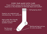 Supersox Women's Ankle Length Plain Socks - Pack of 5