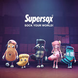 Supersox Women's Regular Length Plain Socks - Pack of 3 (Skin)