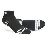 Supersox Men's 100% Cotton, Men's Running Socks Striped Sneaker Length Socks Pack of 3