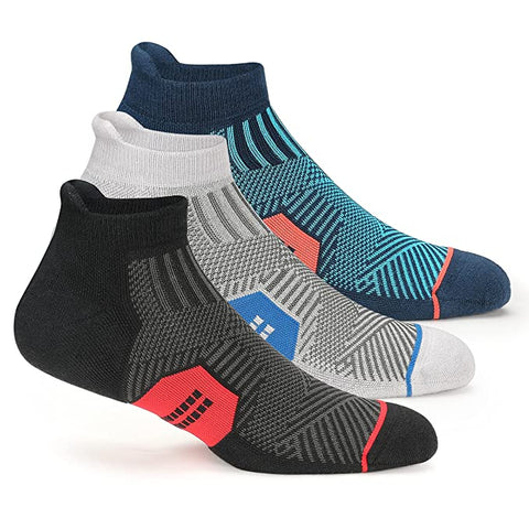 Supersox Accelerator Unisex Design Breathable with Cushion Terry Ankle Athletic Socks-Pack of 3