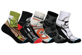 Supersox Disney Star Wars Ankle Length Socks for Men (Pack of 5)