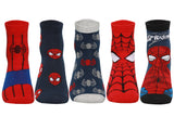 Supersox Disney Spiderman Ankle Length Socks for Men's Pack of 5