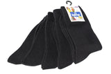 Kid's PO5 Combed Cotton School Socks - Black