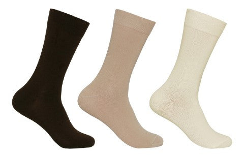 Men's PO3 Combed Cotton Plain Socks - Sunset