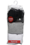 Men's PO3 Regular Combed Cotton Terry Sports Socks - Assorted