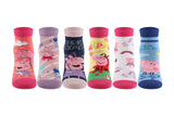 Supersox Peppa Pig Ankle Length Socks for Kids Pack of 6