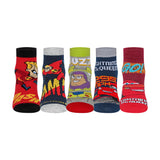 Supersox Disney Incredible/ Toys Stories /Cars Ankle Length Socks for Kids Pack of 5