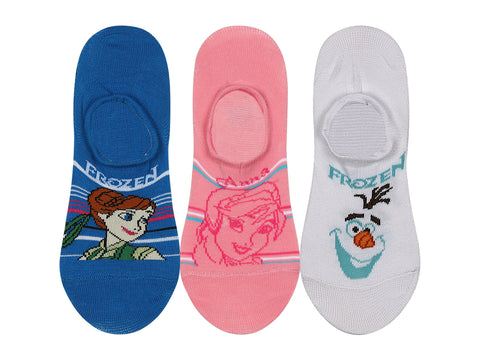 Supersox Disney Frozen No Show Length Socks for Kids Pack of 3