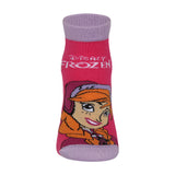 Supersox Disney Frozen Ankle Length Socks for Women Pack of 5 (Free Size)
