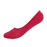 Women's PO3 Anti Slip No Show Plain Socks - Assorted