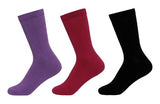 Women's PO3 Combed Cotton Regular Length Plain Socks