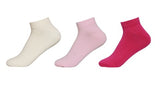 Women's PO3 Combed Cotton Sneaker Length Plain Socks